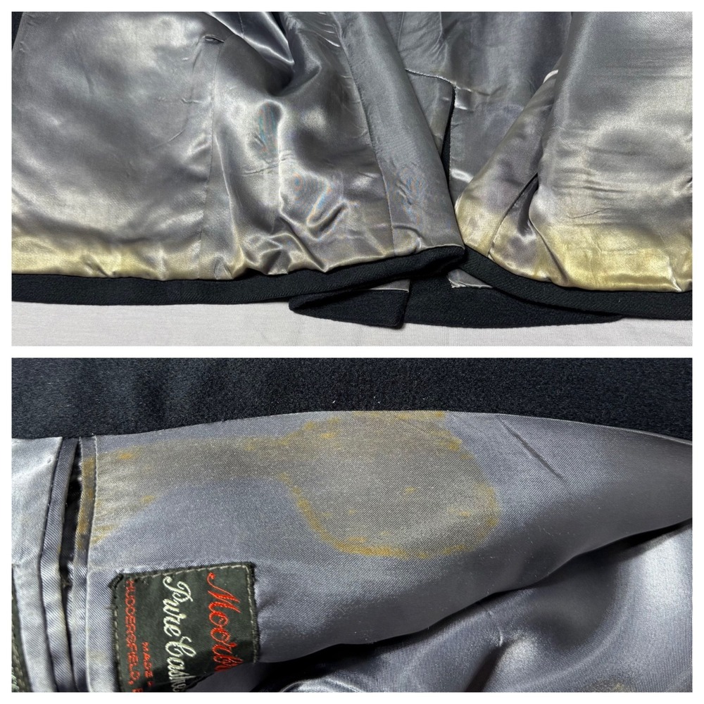 Vintage Alexandre Moorbrook Pure Cashmere Overcoat Milium Lining Men's Size‎ 40 - Picture 7 of 10